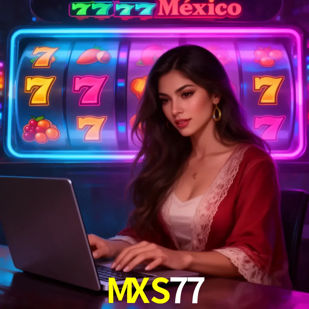 MXS77 Slots - tragamonedas, RTP y control Tragamonedas MXS77 con símbolos, saldo móvil y reglas de apuesta visibles
